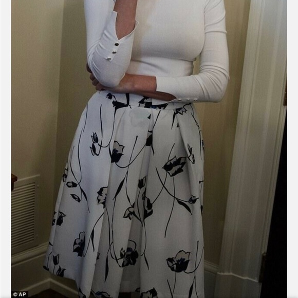 Zara midi floral skirt with POCKETS! - Picture 5 of 7